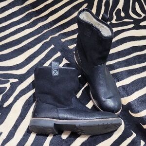 Nautica Bosun 3 Black Mixed Media Winter Boots | Size 7.5